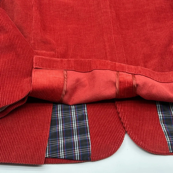 Alan Flusser Corduroy Blazer Rust Orange 44R Academia Professor Preppy Work - Picture 11 of 14